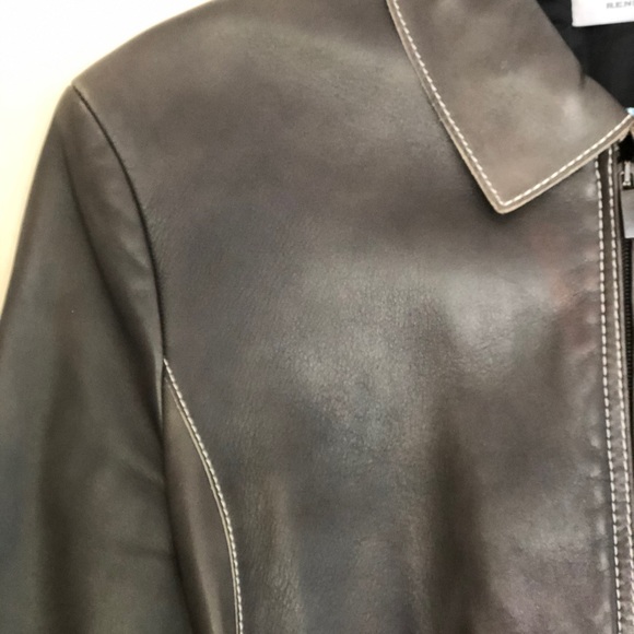 Rene Lezard brown leather jacket size 40 - Picture 2 of 5